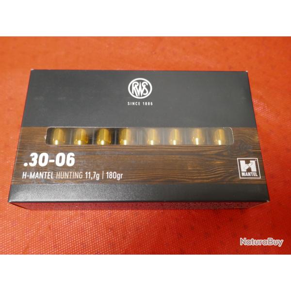 Boite de 20 cartouches RWS 30-06 Spring H-MANTEL 11.7g/180gr
