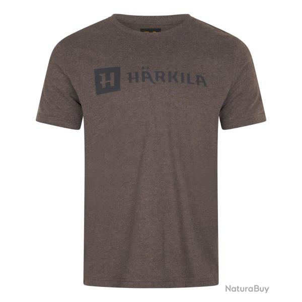 T-SHIRT HARKILA IDENTITY S/S BROWN MELANGE TAILLE XXXL NEUF