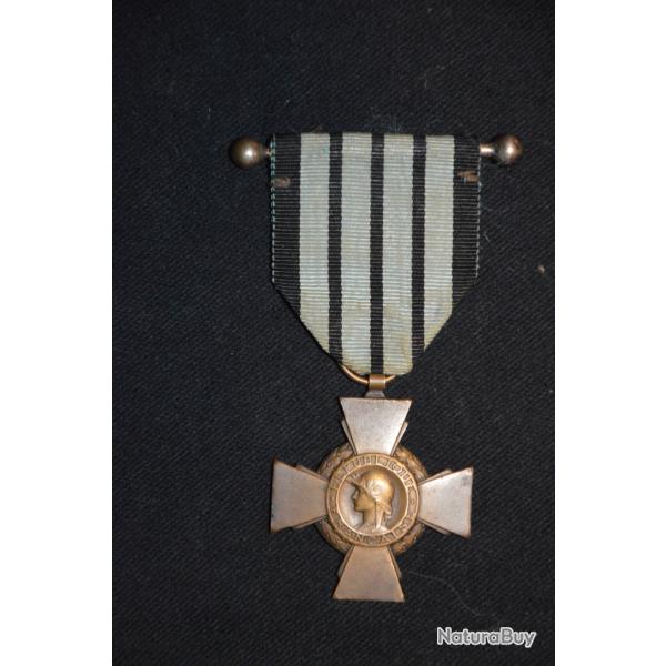 CROIX DU COMBATTANT 1939/1940-FRENCH WAR CROSS 1939/1940-CAMPAGNE FRANCE 1940-PETAIN-ETAT FRANCAIS