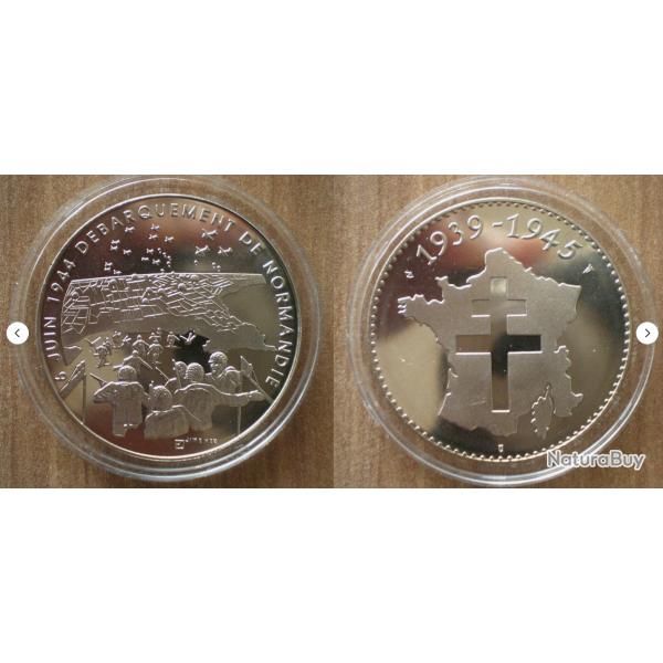 Medaille 6 Juin 1944 Debarquement de Normandie France