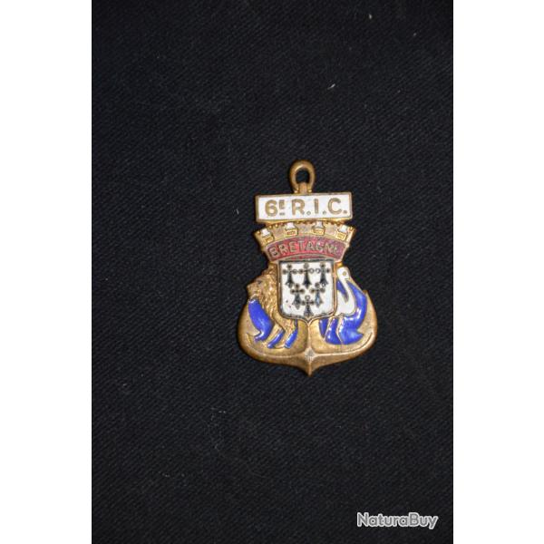 INSIGNE 6� REGIMENT D'INFANTERIE COLONIALE-ARTHUS BERTRAND PARIS DEPOSE-CAMPAGNE DE FRANCE 1940