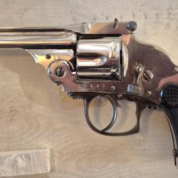 Revolver hammerless 320 top break 5 coups superbe &eacute;tat d'origine apte aux tirs, Chromer a 98%.