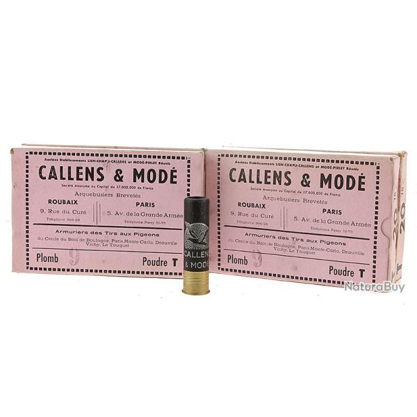 40 cartouches anciennes calibre 20/70 Callens & Mod�