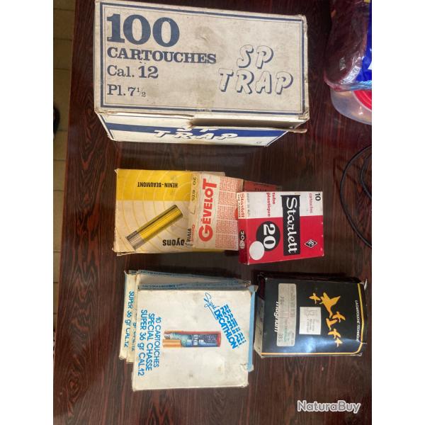 Cartouches de chasse et ball trap calibre 12