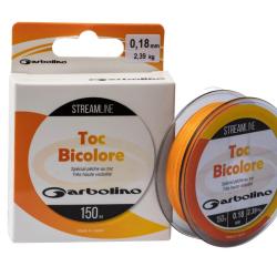 Nylon Garbolino Streamline Toc-Mono Bicolore 150m 0,185mm 150m Orange/Jaune 2,32kg