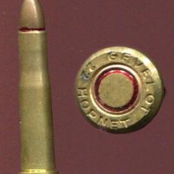 .22 Hornet - GEVELOT - balle cuivre pointe plomb
