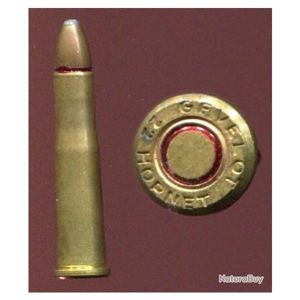 .22 Hornet - GEVELOT - balle cuivre pointe plomb