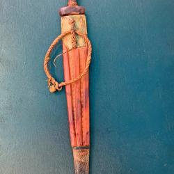 BELLE EPEE TRADITIONNELLE TUBU /TEDDA, AFRICAIN FULANI DE 60 CM COLLECTION ORNEMENT