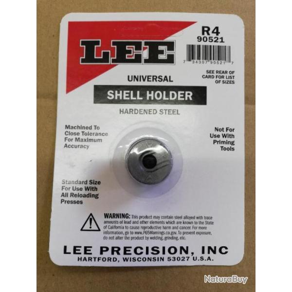 shell holder lee 4 R4 N�4 pour 17rem, 222 rem, 223 rem,  32 long colt, 32 s&w...