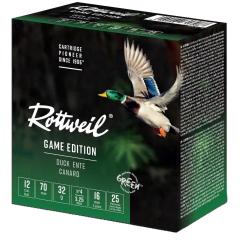 Cartouches de Chasse Canard Rottweil Cal 16 N&deg;5