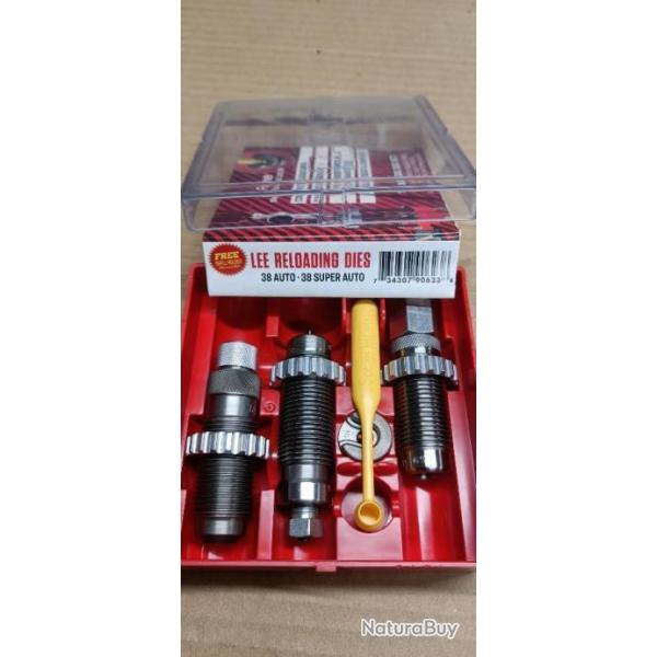 Jeu d'outils Lee calibre 38 auto  / 38 super auto ref 90623