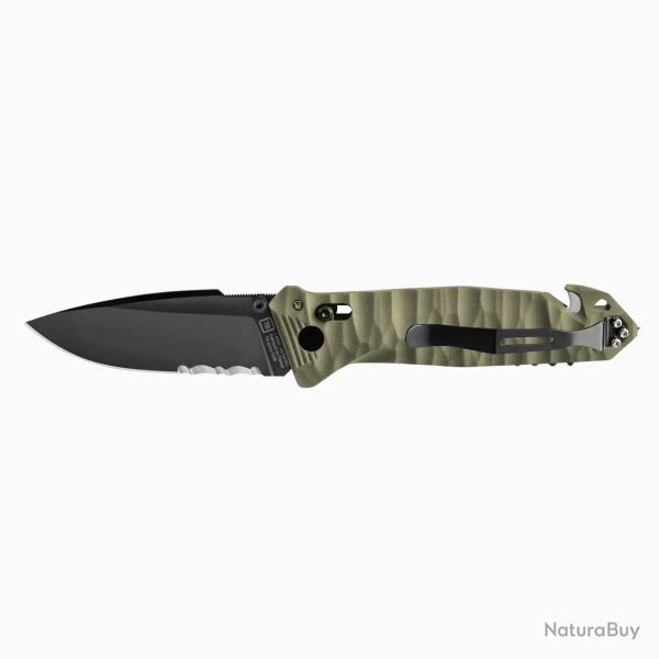 Couteau Pliant CAC� - Serration - PA6 Toxifi� Vert Olive