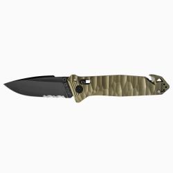 Couteau Pliant CAC&reg; S200 - Serration - PA6 Vert Olive
