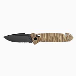 Couteau Pliant CAC&reg; S200 - Serration - PA6 Coyote