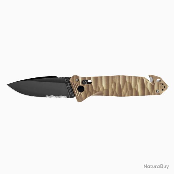 Couteau Pliant CAC� S200 - Serration - PA6 Coyote