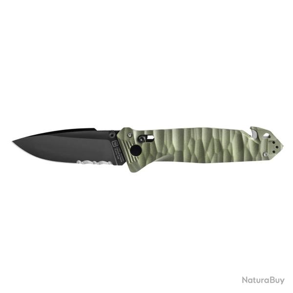 Couteau Pliant CAC� S200 - Serration - G10 Vert Olive