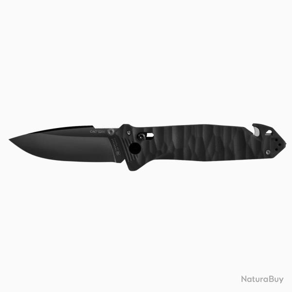 Couteau Pliant CAC� S200 - Lisse - G10 Noir