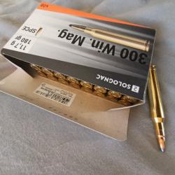Bo&icirc;te 17 balles 300 Win Mag Solognac neuves.