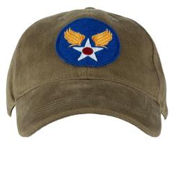 Casquette Kaki bross&eacute;e USAAF