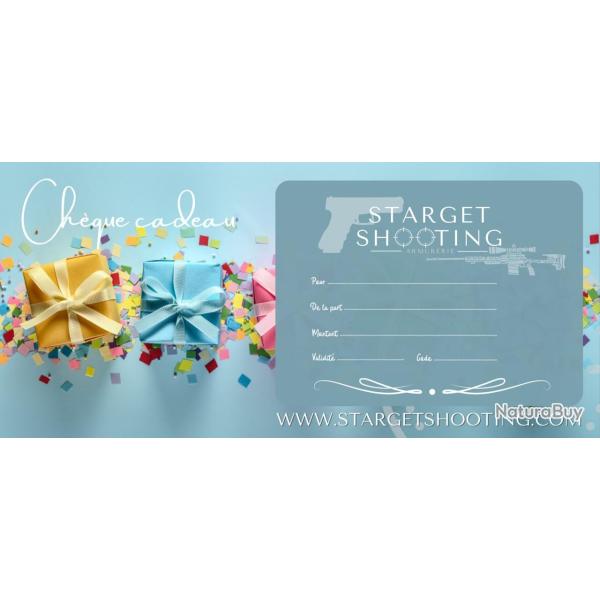 Ch�que Cadeau Starget Shooting Sp�cial Anniversaire 30 Euros