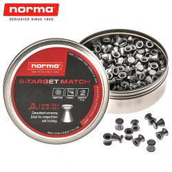 PLOMB NORMA BOITE 250 S-TARGET MATCH 5.5MM 0.91G FLAT NOSE