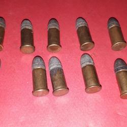 Lot de 10 Cartouches calibre 380 Gevelot & Gaupillat &agrave; Amor&ccedil;age Couvert