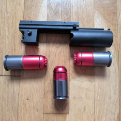 Lance Grenade Airsoft Avec 3 Grenades