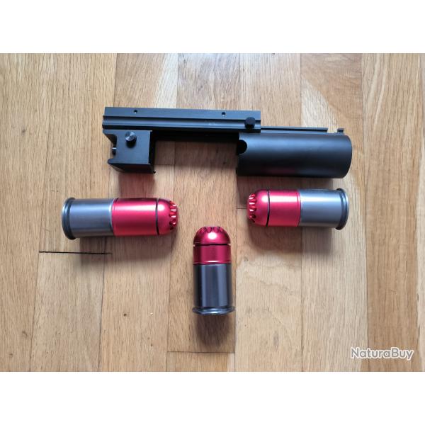 Lance Grenade Airsoft Avec 3 Grenades
