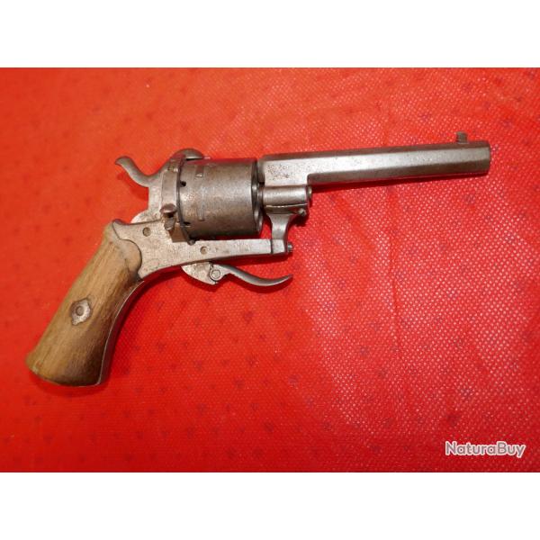 Revolver Li�geois en 7mm � broche � restaurer