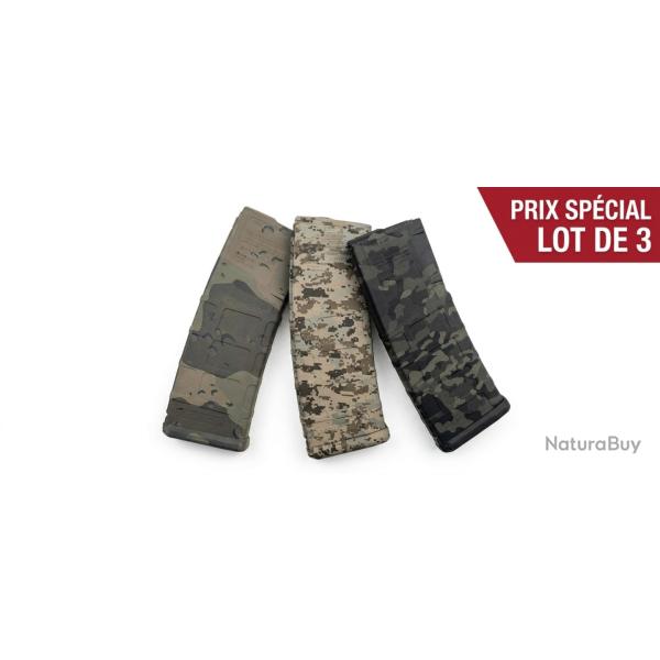 LOT DE 3 CHARGEURS MAGPUL SERIE LIMIT�E PMAG 30 COUPS .223/5.56 POUR AR15/M4