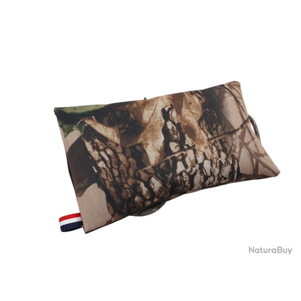 SAC DE TIR PASSE-PARTOUT MULTI-POSITION CAMO FORET - FABRIQU� EN FRANCE