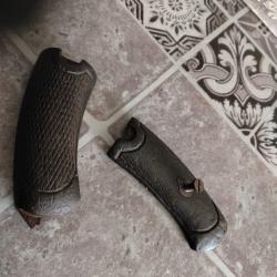 Crosse plaquettes poign&eacute;es et vis pour revolver r&eacute;glementaire Saint Etienne 1892
