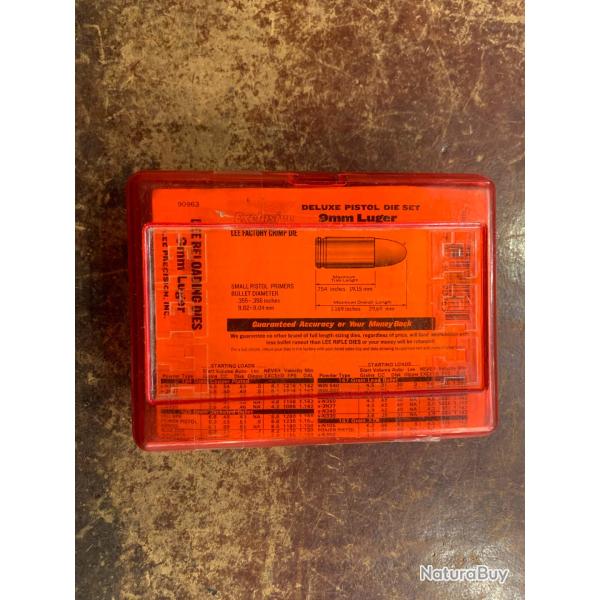 Jeu d'outils Lee calibre 9 MM Luger