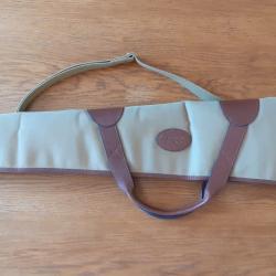 HOUSSE FUSIL CUIR ET TOILE "COUNTRY SELLERIE"