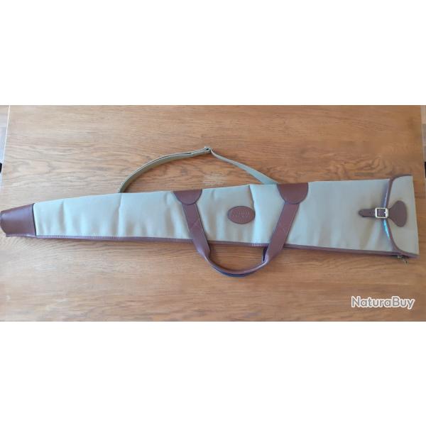 HOUSSE FUSIL CUIR ET TOILE "COUNTRY SELLERIE"