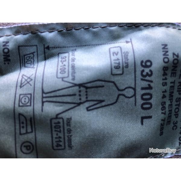 Pantalon camouflage taille 100 long saison temp�r�