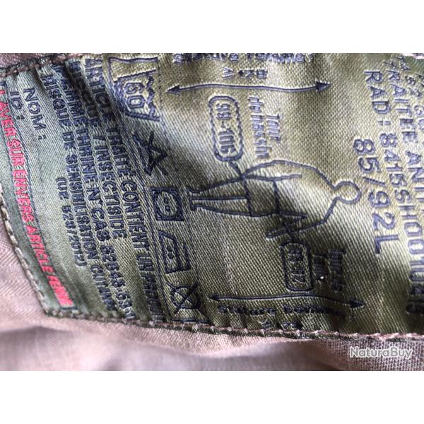 Pantalon camouflage 92 long p�riode �t�