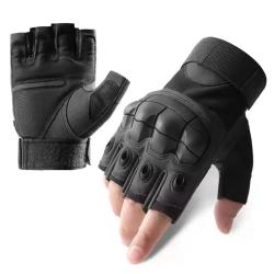 Gants Tactiques demi-doigts Noir