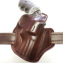 ETUI GALET CUIR pour r&eacute;volver en 3p (Entreprise Artisanale Fran&ccedil;aise)