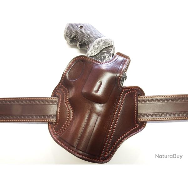 ETUI GALET CUIR pour r�volver en 3p (Entreprise Artisanale Fran�aise)