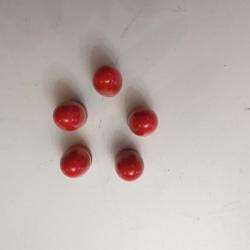 Bullet powder coating. Poudre peinture epoxy thermolaquage industriel rouge