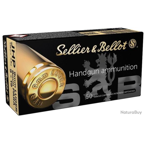 SELLIER & BELLOT CARTOUCHES SB 9X19 JHP 7.5*