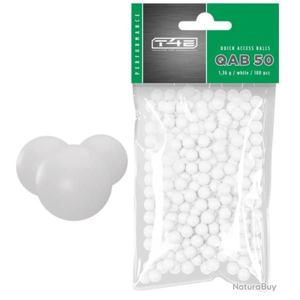 Sachet de 100 Billes Polymer Brise-Glace QAB50 T4E cal.50 (12.7mm) 1.36g