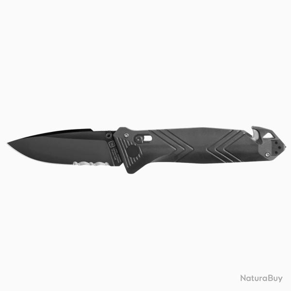 Couteau pliant CAC� - Serration - PA6 Chevrons Noir