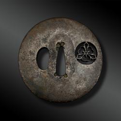 TSUBA shin no maru gata sign&eacute; - P&eacute;riode Edo (1603-1868) - Japon