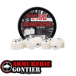 40 balles acier DEVASTATOR .68 blanches HDR68