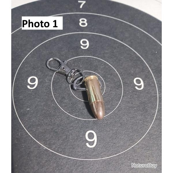 Portes clefs balles 9mm