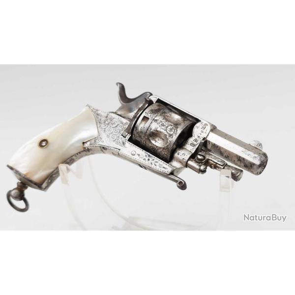 PETIT REVOLVER DE POCHE BULLDOG " PUPPY " CALIBRE 22 SHORT - BELGIQUE XIX� Cat�gorie D�e
