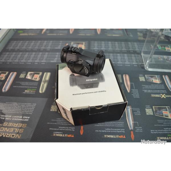 POINT ROUGE AIMPOINT MICRO H2 EN 2 MOA AVEC MONTAGE FIXE PICATINY D'OCCASION