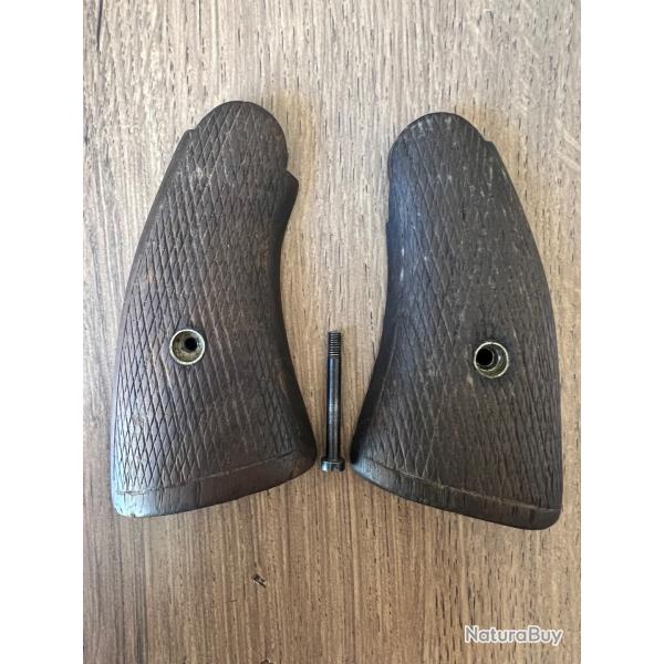 PLAQUETTES BOIS POUR REVOLVER + VIS